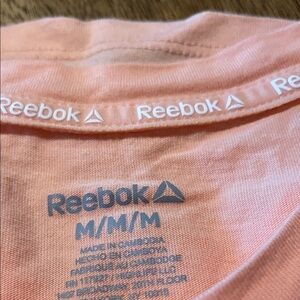 Reebok Coral Tee with Logo Accents